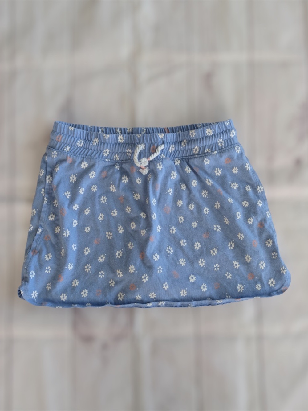 OshKosh B'gosh Girls Skort Skirt daisy periwinkle Size 12 built in shorts daisy